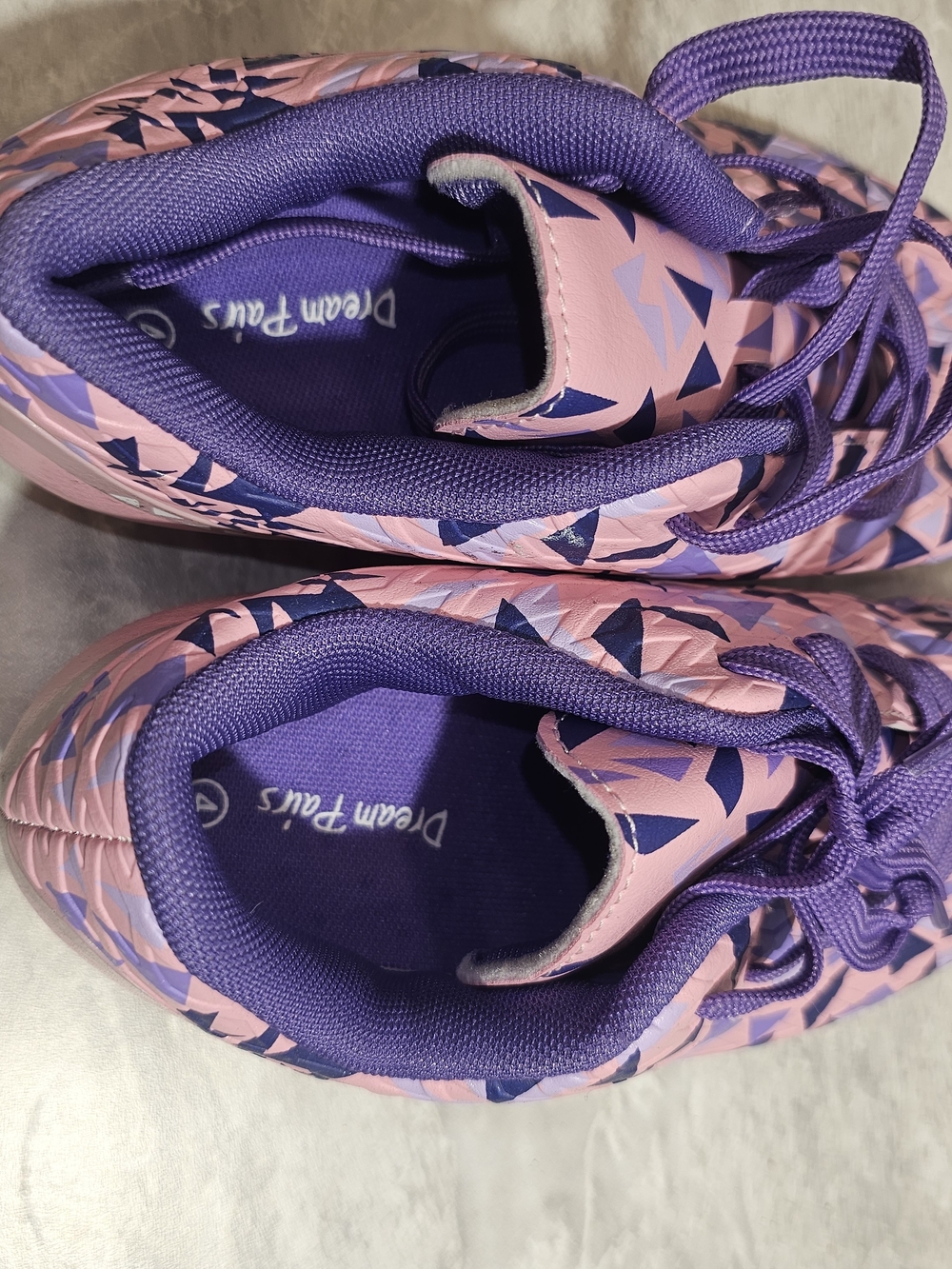 Dream Pairs Pink and Purple Kids Athletic Shoes - S44 - Picture 7 of 9